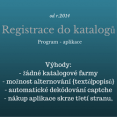 ﻿Registrace do katalogů - aplikace